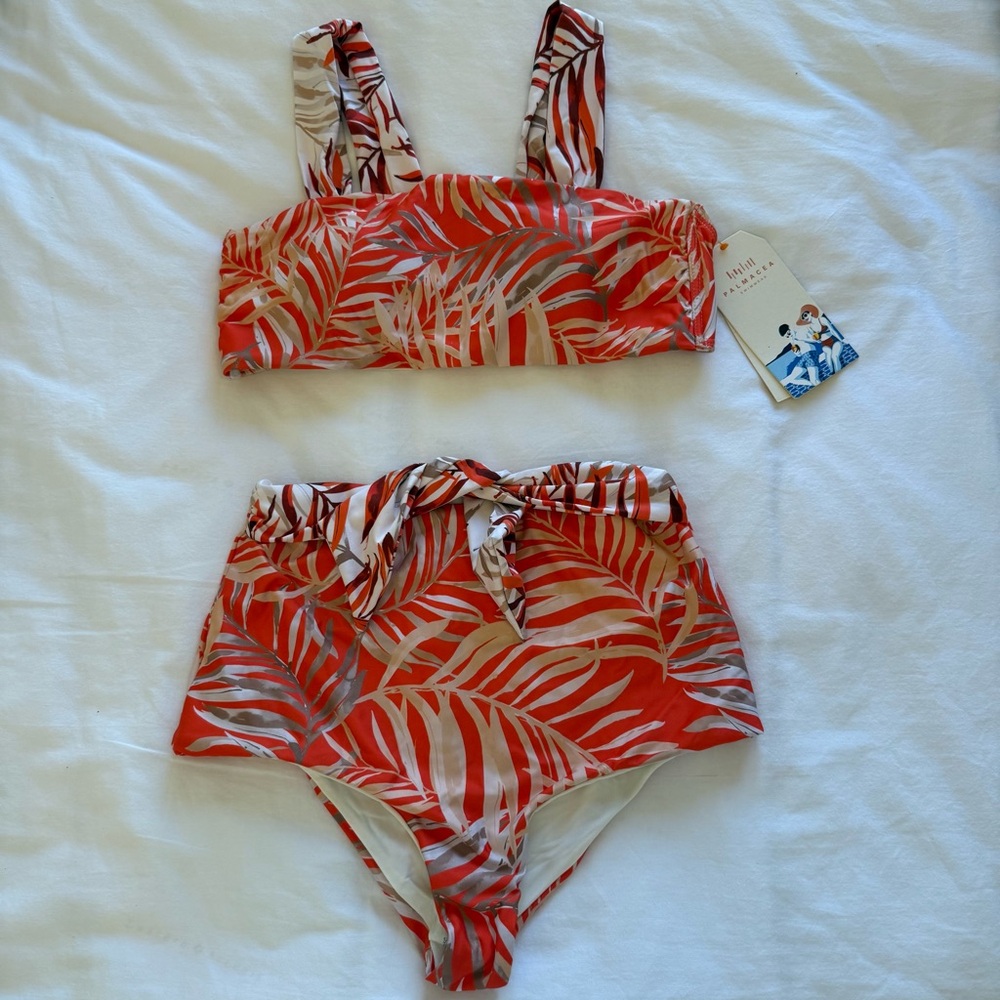 Palmacea Swimwear Two Piece Bikini
Size Tropical Bamboo Leaf Print